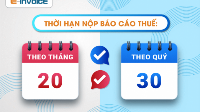 Thời hạn nộp báo cáo thuế doanh nghiệp